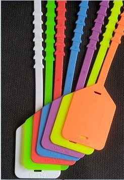 Rubber Handy Tags Any colour, Plain (100 per pack)