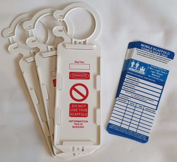 mobile scaffold tower safe tag kit