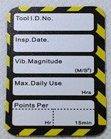 Micro Tag inserts - Vibration. MTI-Y HAV