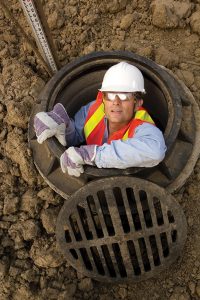 Man in Confined Space