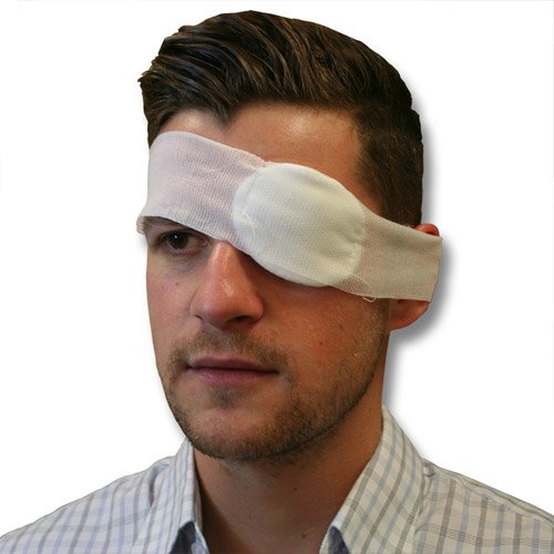 Eye Pad Dressing with Bandage