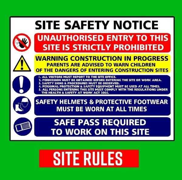 Site safety rules