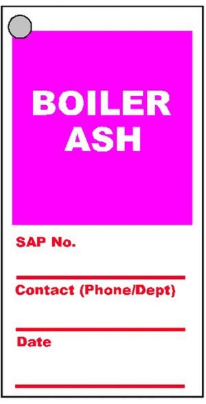 Boiler Ash | Safety Tags Multipack