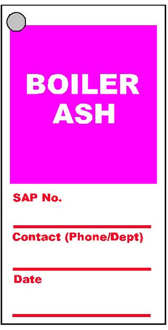 Boiler Ash | Safety Tags Multipack