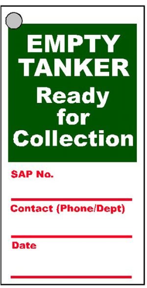 Empty Tanker Collection | Safety Tags Multipack