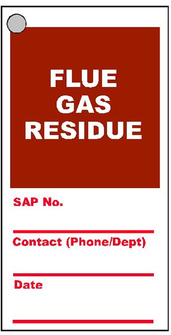 Flue Gas Residue | Safety Tags Multipack