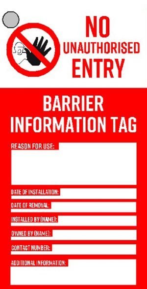 No Entry | Safety Tags Multipack