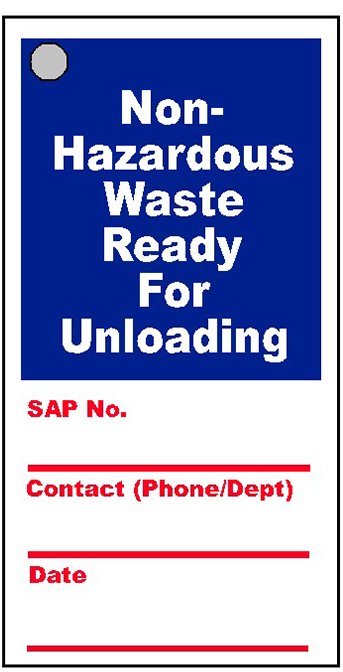 Non-Hazardous Waste | Safety Tags Multipack