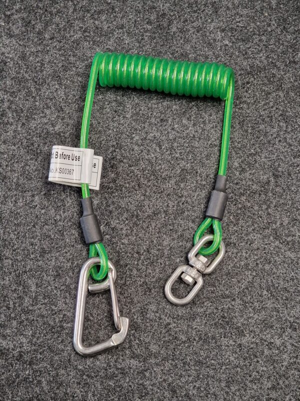 Coil Tool Lanyard Light Green KS01AW - Pat O Brien Safety