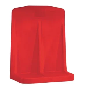 Extinguisher stand double plastic red