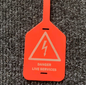 Services Warning Handy Rubber Tags Printing (100 per pack)