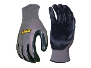 DeWalt DPG66L EU Nitrile Nylon Work Gloves Grey/Black Large