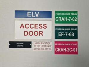 Laminated & Engraved Signs