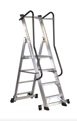 MOBY - Mobile Platform Ladder aluminium