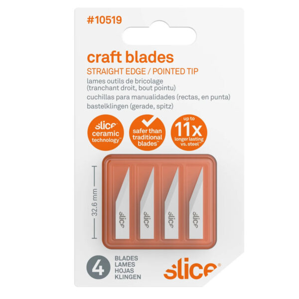 Craft Blades Straight Edge, Pointed Tip (10519)