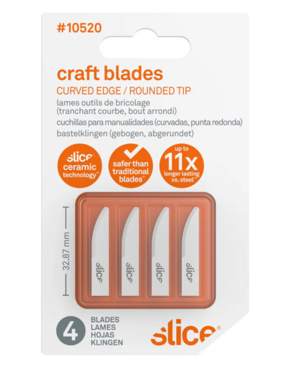 Craft Blades Curved Edge, Rounded Tip (10520)