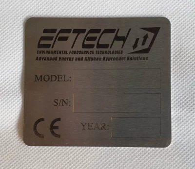 5Stainless Steel Plate Laser Printed