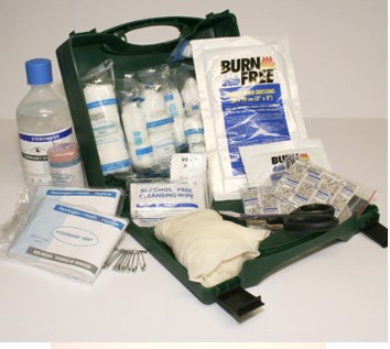 First Aid kit 1-10 Person with Burns & Water HS1C