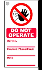 Safety Tag Do Not Operate