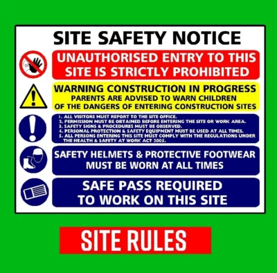 Site safety rules