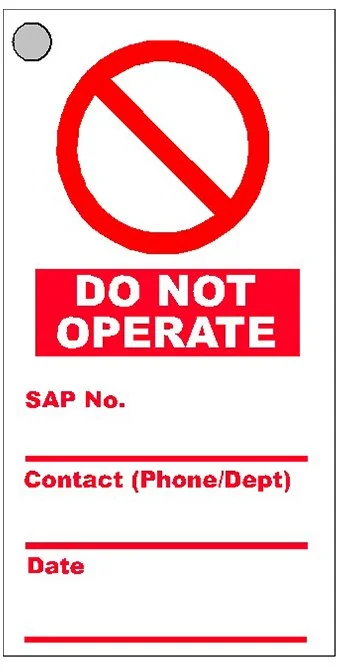 do not operate