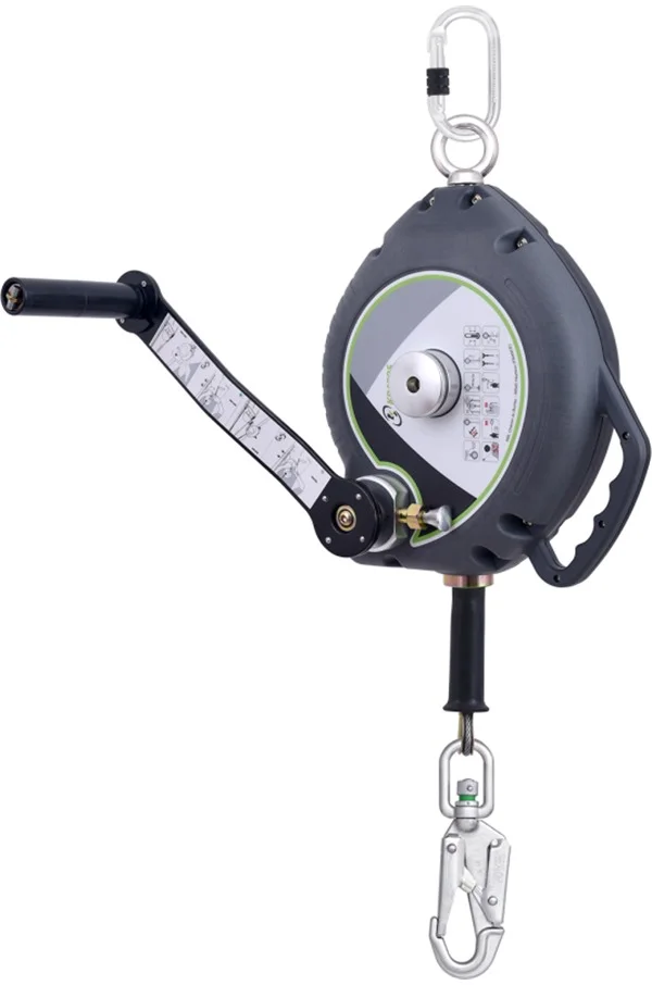 kratos fa2040120 olympe 20mtr retractable fall arrester with integrated rescue winch