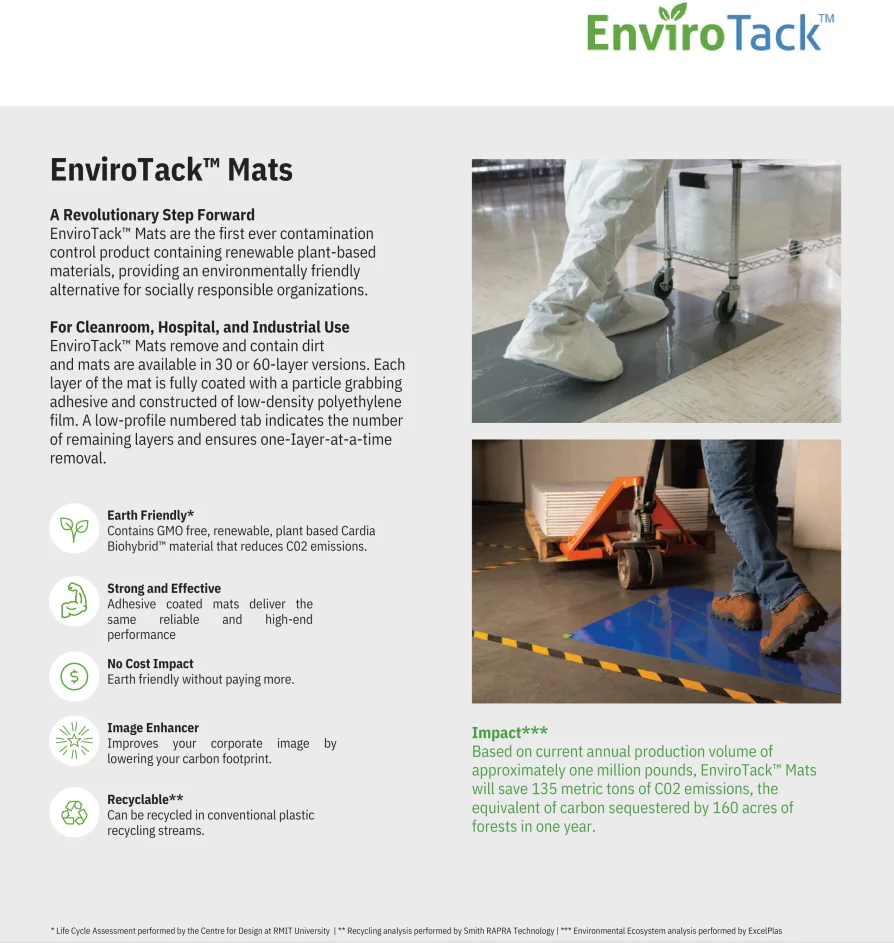EnviroTack Recyclable Tacky Mats 3 mats 3