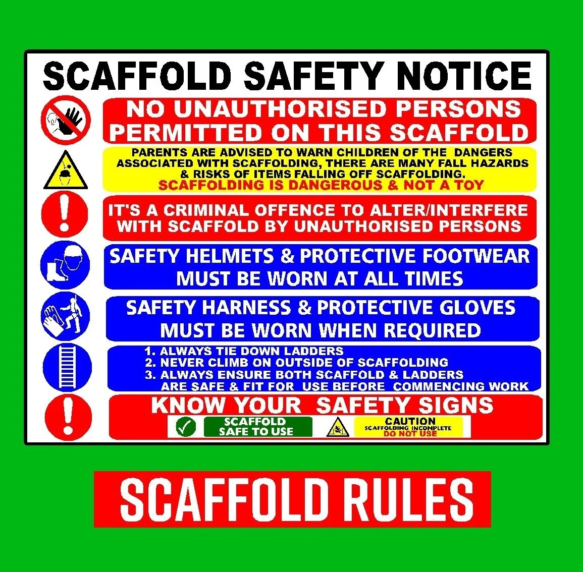 scaffolds rules