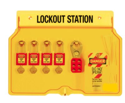 Lockout Tagout Station With Cover 4 Padlock Capacity