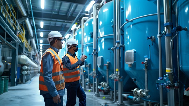 industrial facility inspection stockcake